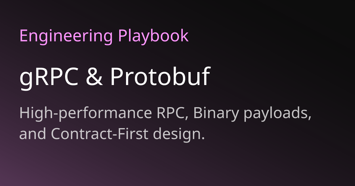 gRPC & Protobuf