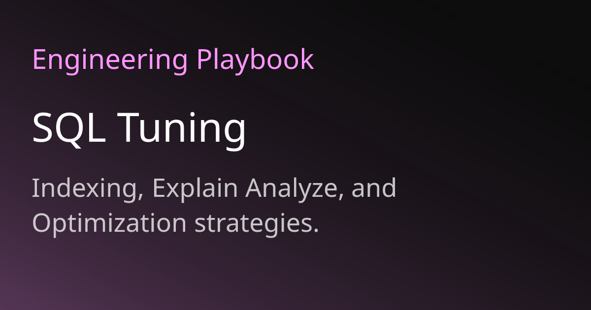 SQL Tuning