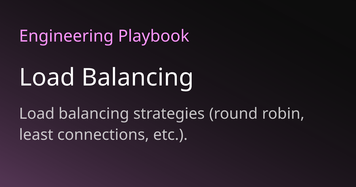 Load Balancing