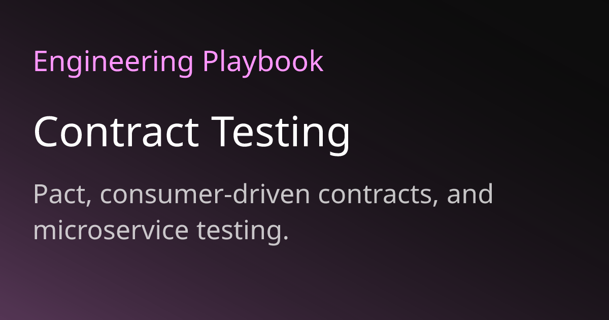 Contract Testing